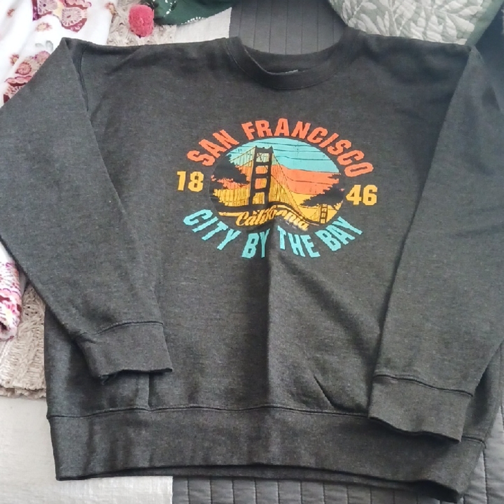 Heritage Cotton Blend Sweatshirt SAN FRANCISCO GRAPHIC PRINT